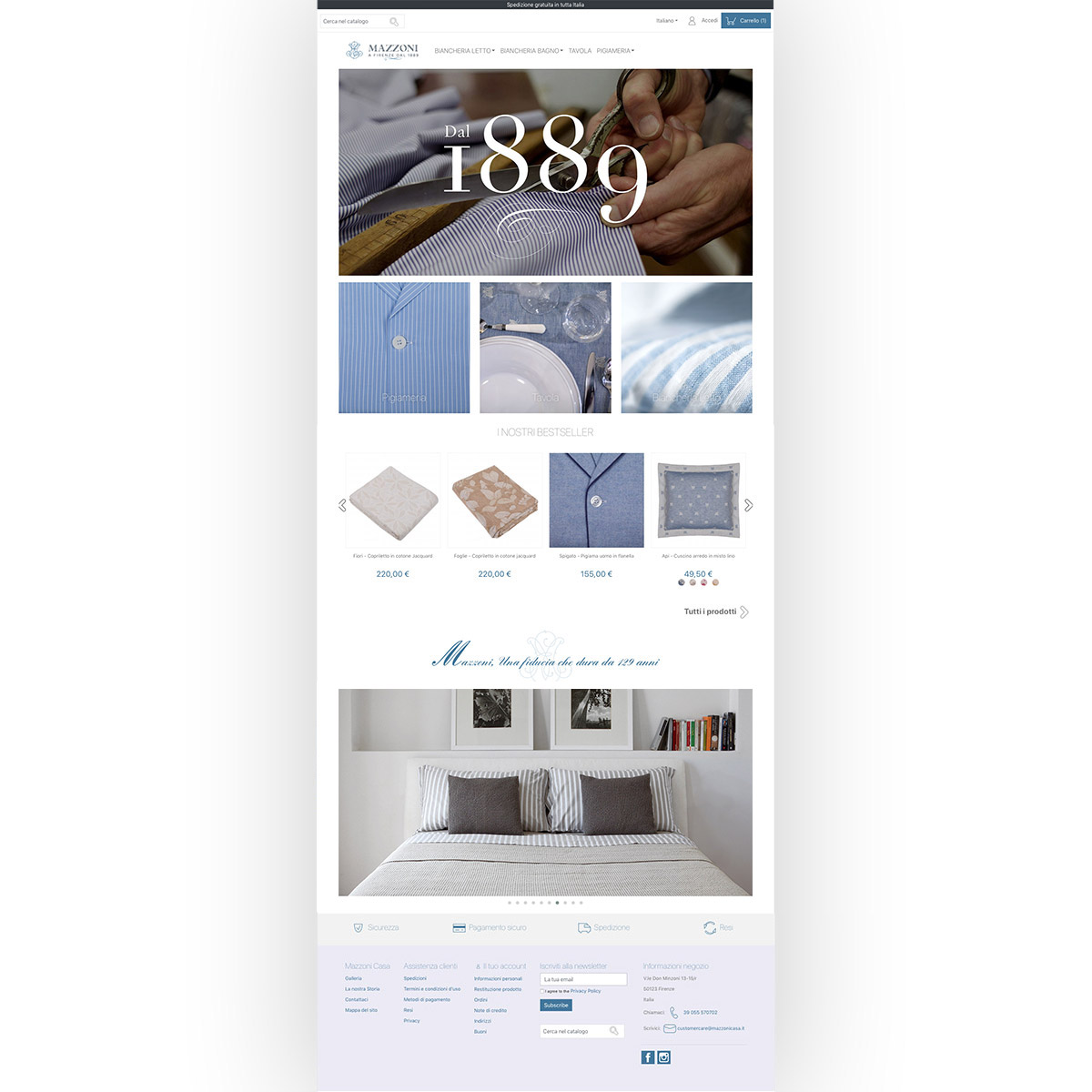 mazzoni ecommerce