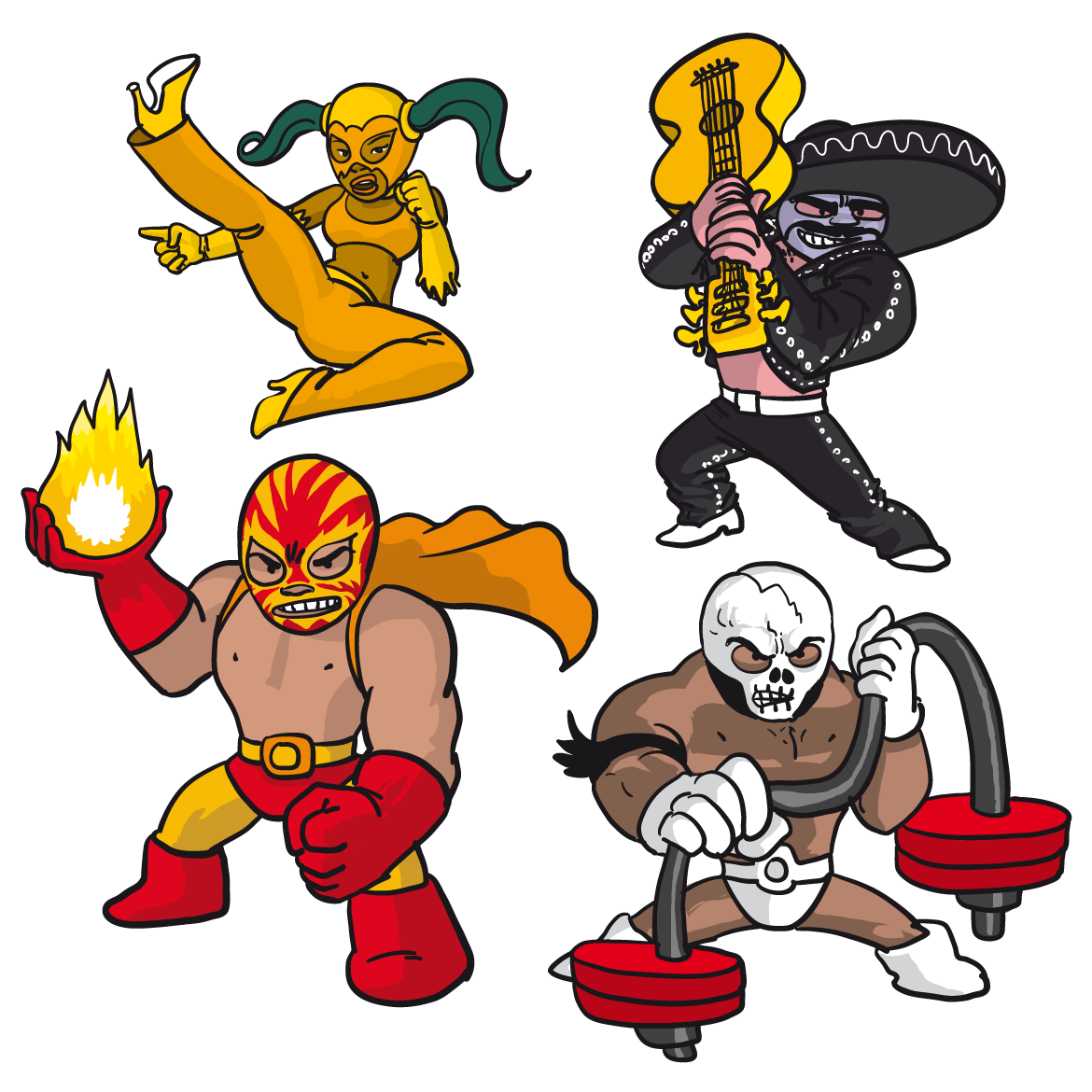 luchadores-tshirts