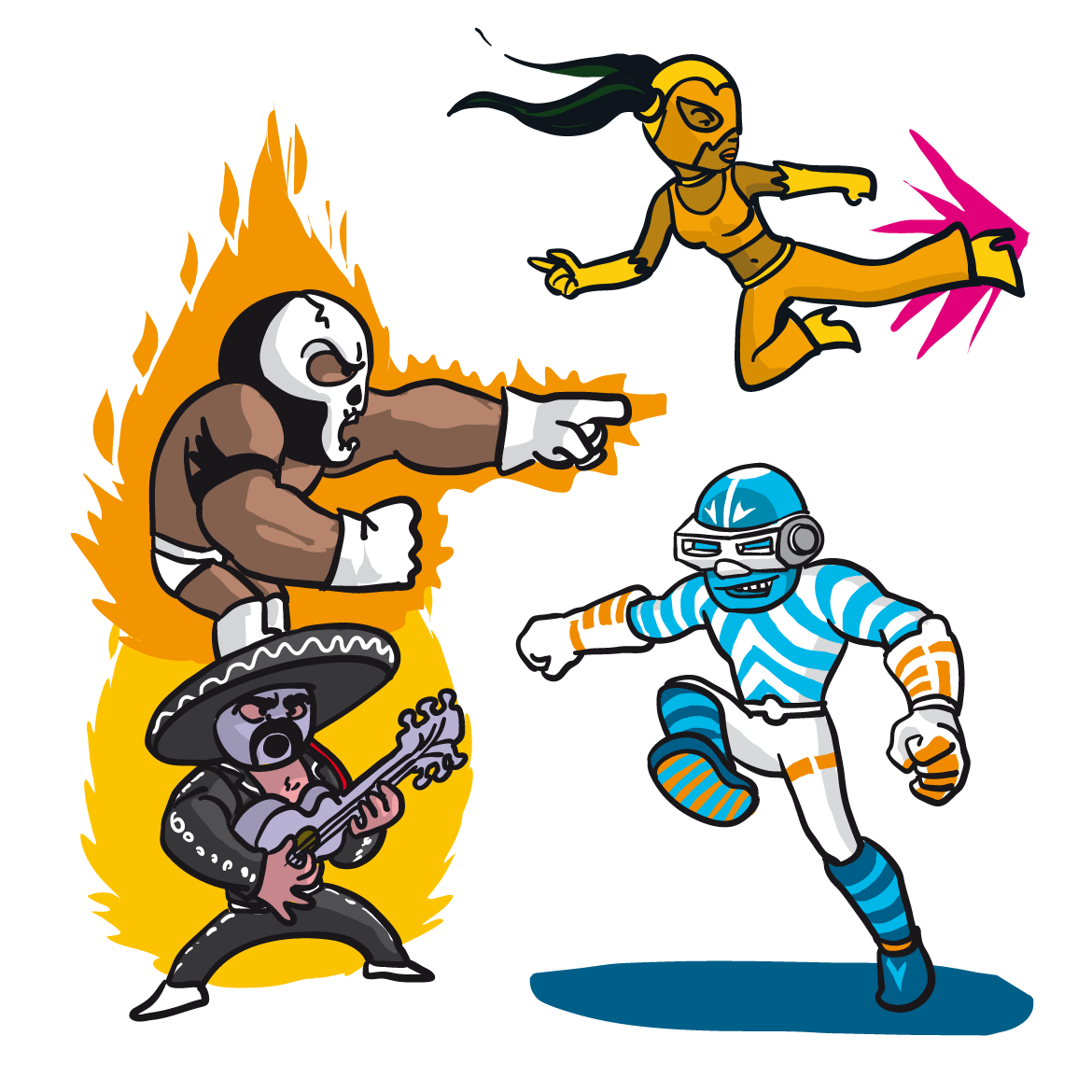 luchadores