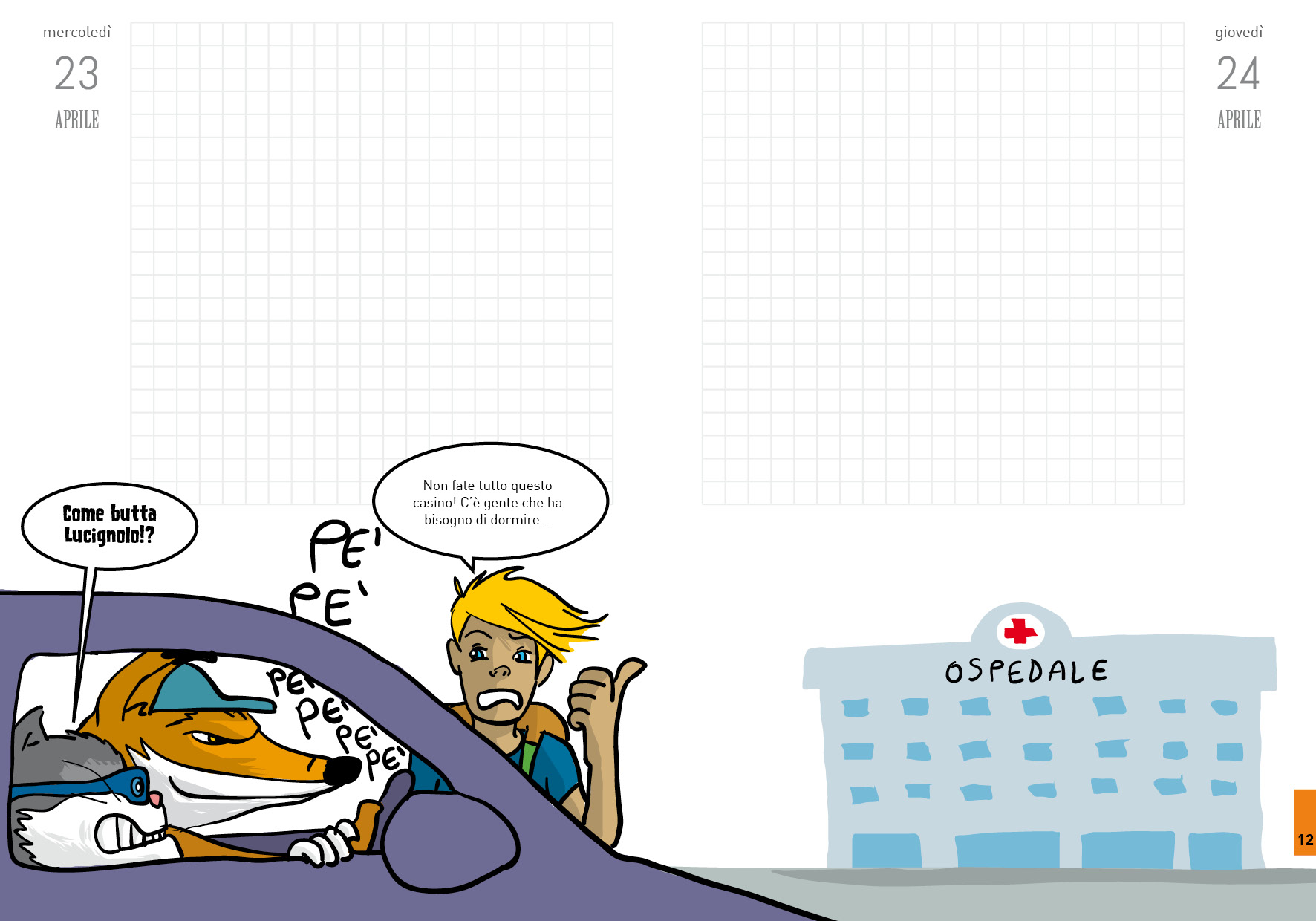 Pinocchio rispetta l'ambiente - ospedale
